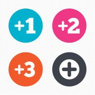 Plus icons Positive symbol Add one more sign N2