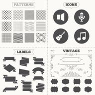 Musical elements icon Microphone Sound speaker N9