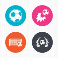 Football icons Soccer ball sport N3