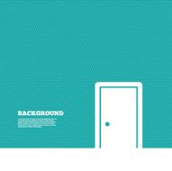 Door sign icon Enter or exit symbol