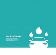 Car wash sign icon Automated teller Water drop N2