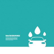 Car wash sign icon Automated teller Water drop N3