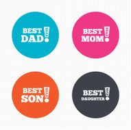 Best mom and dad son daughter icons N4