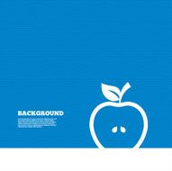 Apple sign icon Fruit with leaf symbol N2