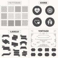 Valentine day love icons Target aim with heart N5