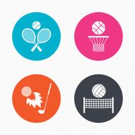 Tennis rackets with ball Basketball basket N2