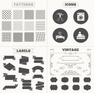 Hotel services icon Washing machine hairdresser N3