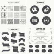 Football icons Soccer ball sport N4