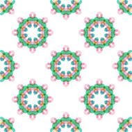 Seamless vector geometric abstract pattern Creative round shapes made of N79