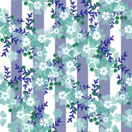 Seamless cute cartoon flowers pattern background