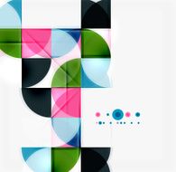 Semicircle triangle pattern N346