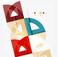 Semicircle triangle pattern N350