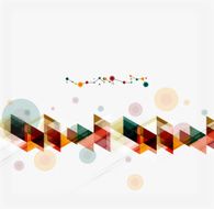 Clean colorful unusual geometric pattern design N236