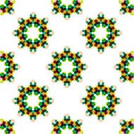 Seamless vector geometric abstract pattern Creative round shapes made of N82