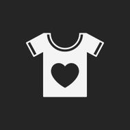 heart t-shirt icon N3