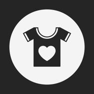heart t-shirt icon N4