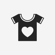 heart t-shirt icon N5