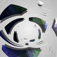 Abstract futuristic geometric shapes N3