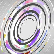 abstract technology circles background N6
