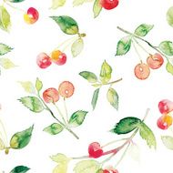 The seamless pattern cherries N2