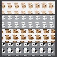 cute Dog seamless pattern N2