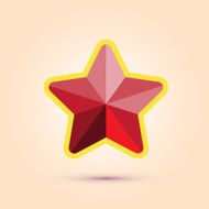 Red Star Vector Illustration