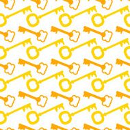 Seamless pattern with gold keys