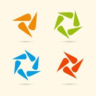 Vector color ornament set