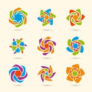 Vector color ornament set N2