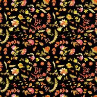 Watercolor paisley seamless pattern N8