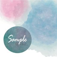 Light violet blue pink circle banner and love wedding card