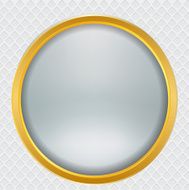 Metal Abstract background gold button N3