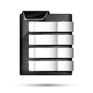 Set of metal chrome banner on white background vector illustrati