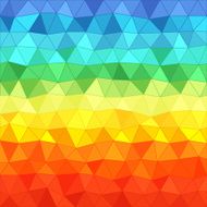Abstract background of different color triangles