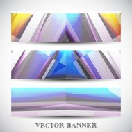 Set of abstract vector banners N11