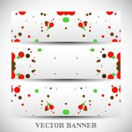 Set of abstract vector banners N12