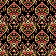 Watercolor paisley seamless pattern N10