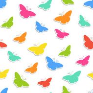 seamless background with butterflies N10