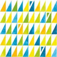 Watercolor triangular seamless pattern