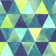 Watercolor triangular seamless pattern N2
