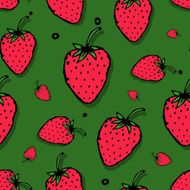 Strawberry seamless pattern for your design N2
