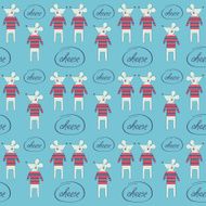 seamless pattern with mice N2