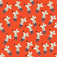 seamless pattern with mice N3