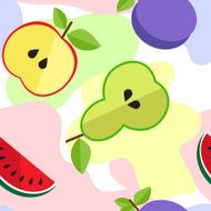 Tasty fruit pattern for your design