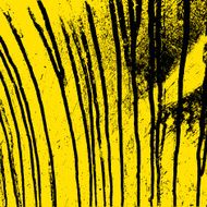 Texture yellow wall with black streaks stains