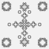 Decorative design elements Tile Natural ornament