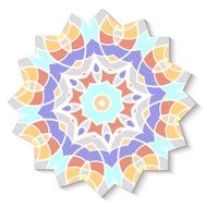 Abstract mosaic design element