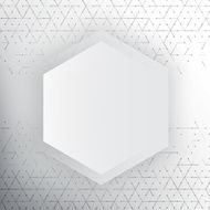 Vector abstract 3d hexagonal N9