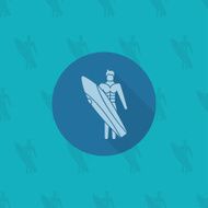 Summer and Beach Simple Flat Icon N3