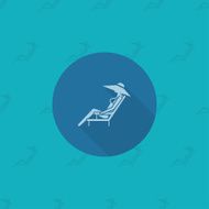 Summer and Beach Simple Flat Icon N8